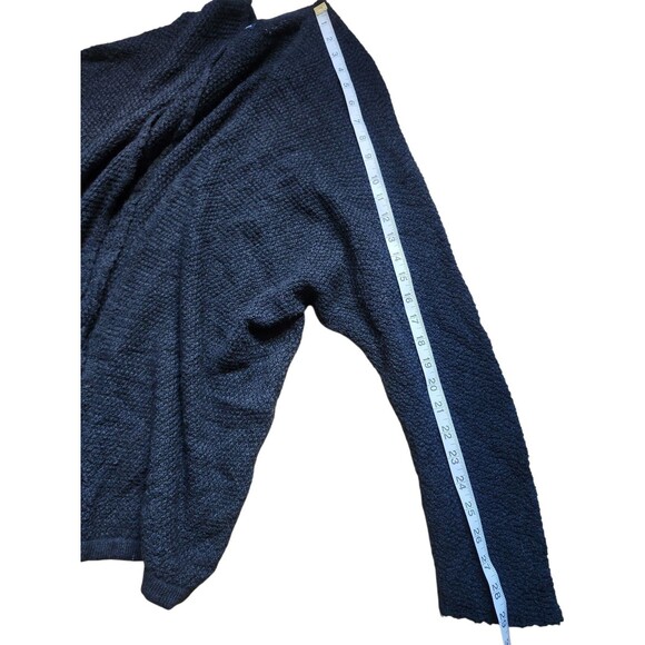 Brandy Melville Open Front Cardigan Sweater OS Black Grunge Slouchy Caroline - Picture 10 of 10